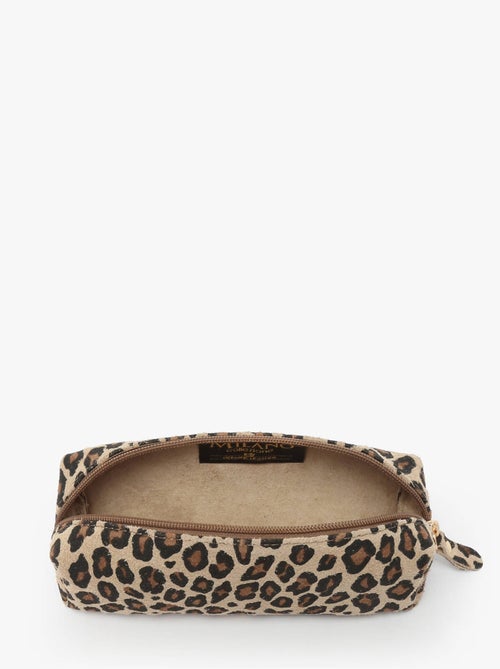 Trousse Cuir Milano Cuir De Vachette - Kiabi
