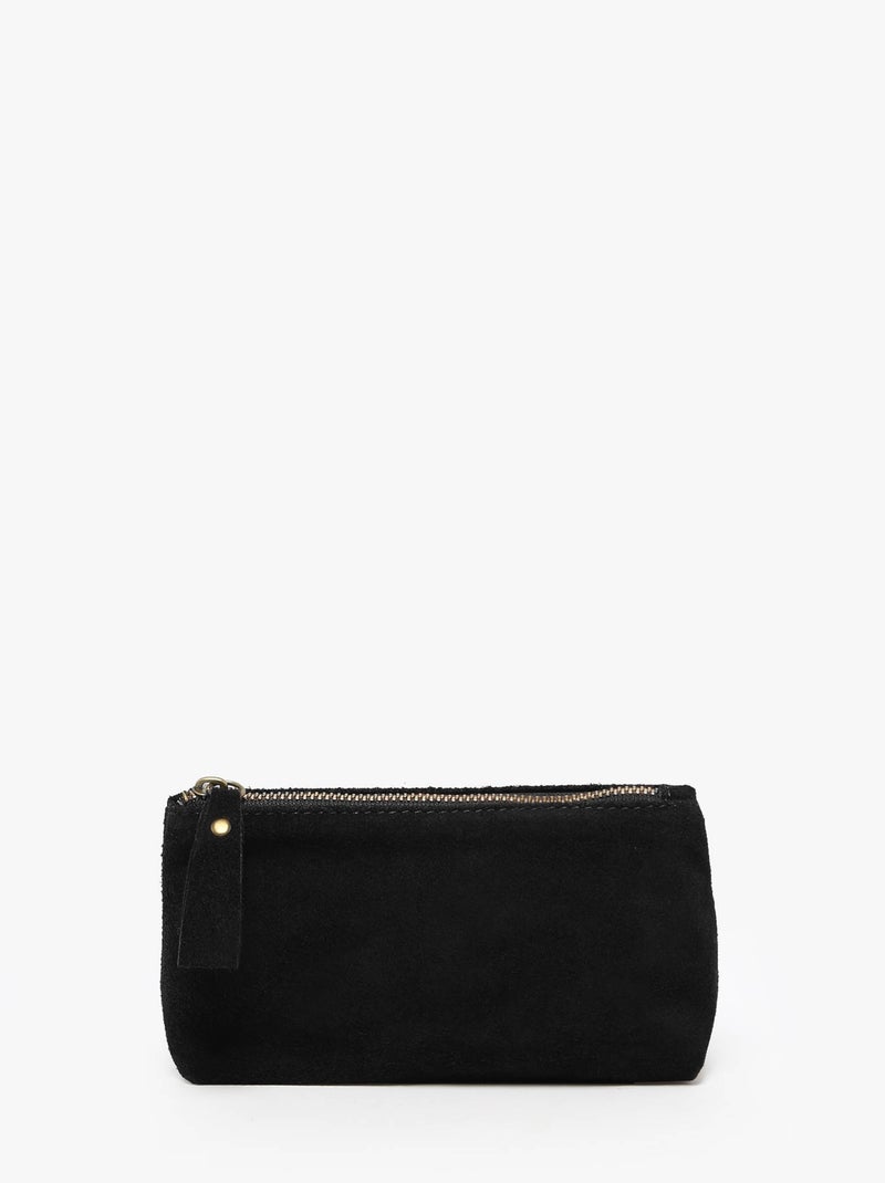Trousse Cuir Milano Cuir De Vachette Noir Noir - Kiabi