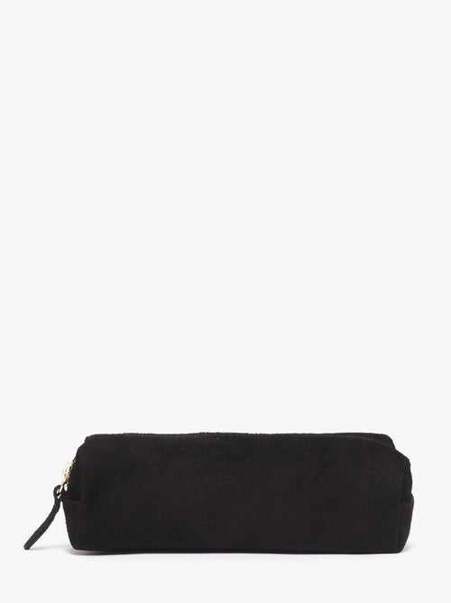 Trousse cuir milano cuir de vachette - Kiabi