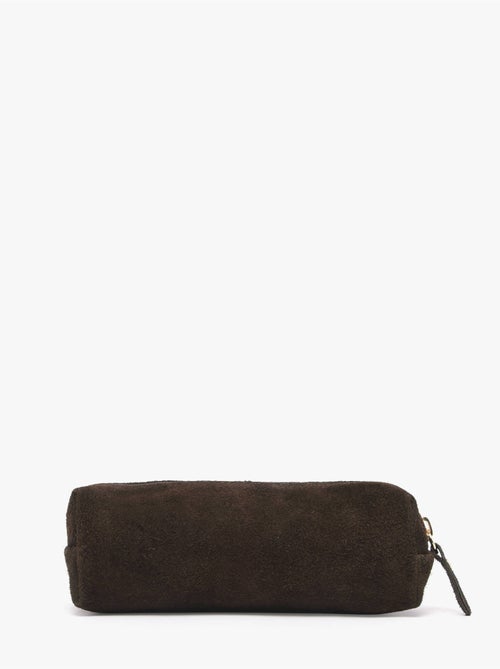 Trousse cuir milano cuir de vachette - Kiabi