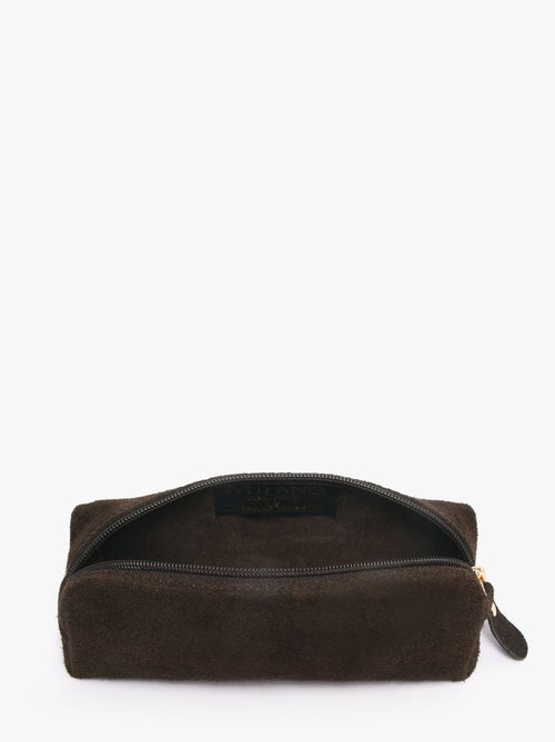 Trousse cuir milano cuir de vachette - Kiabi
