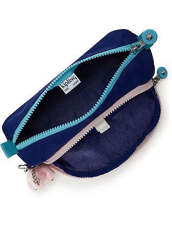 Trousse Cute Kipling 22 cm en tissu texturé 2 compartiments zippés