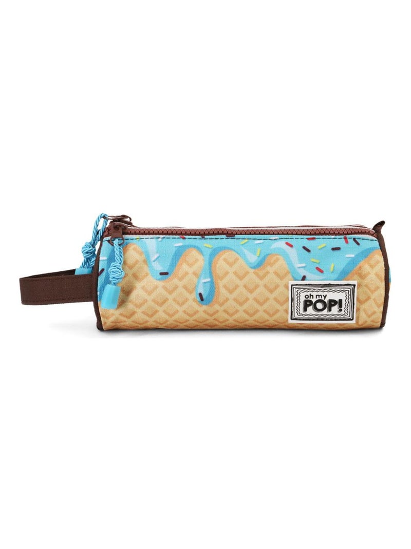 Trousse Cylindre Trois Poches - Oh My Pop! Ice Cream Jaune - Kiabi