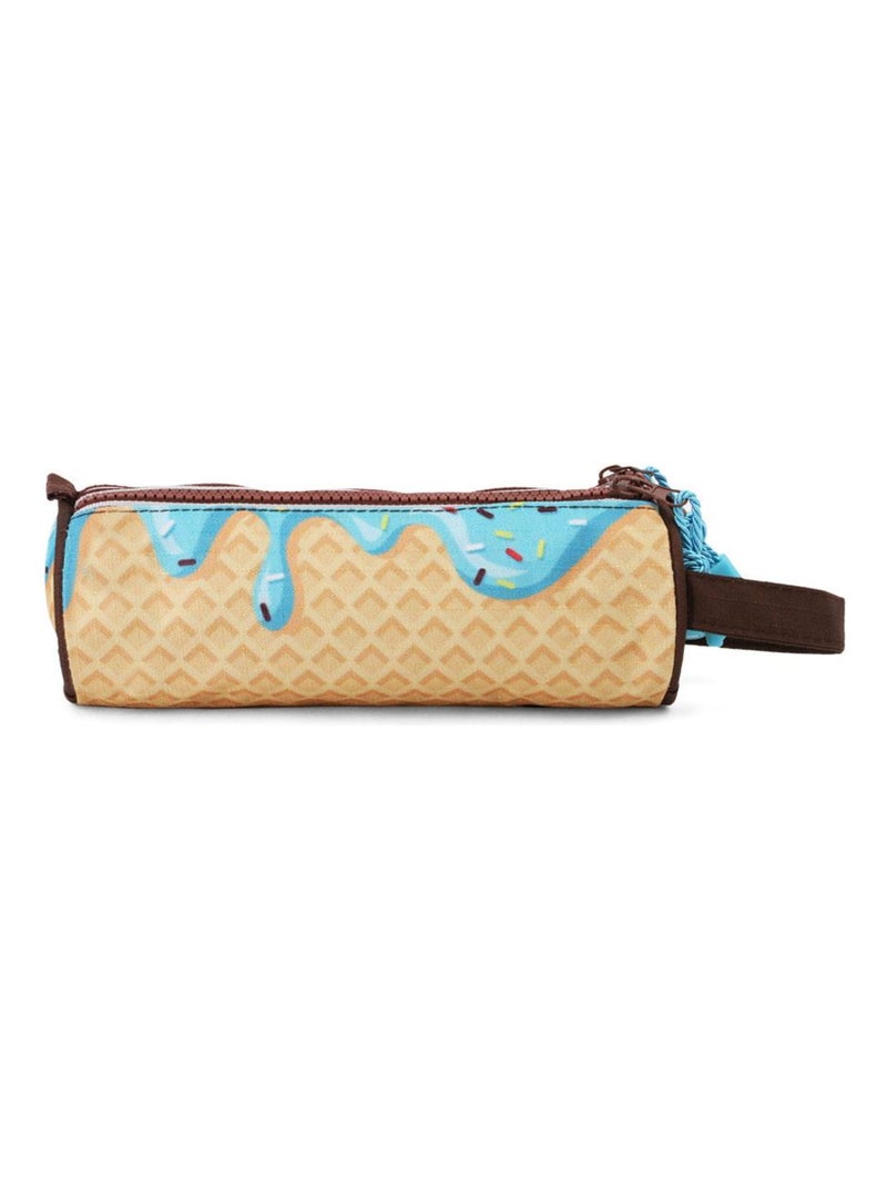 Trousse Cylindre Trois Poches - Oh My Pop! Ice Cream Jaune - Kiabi