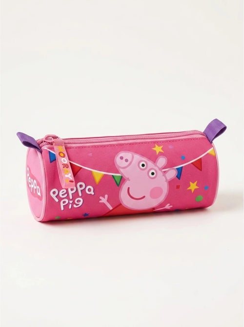 Trousse cylindrique 21 cm en polyester peppa pig - Kiabi Trousse cylindrique 21 cm en polyester peppa pig - Kiabi