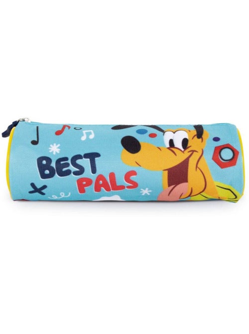 Trousse cylindrique 21x7x7 cm - Mickey & Pluto - Kiabi