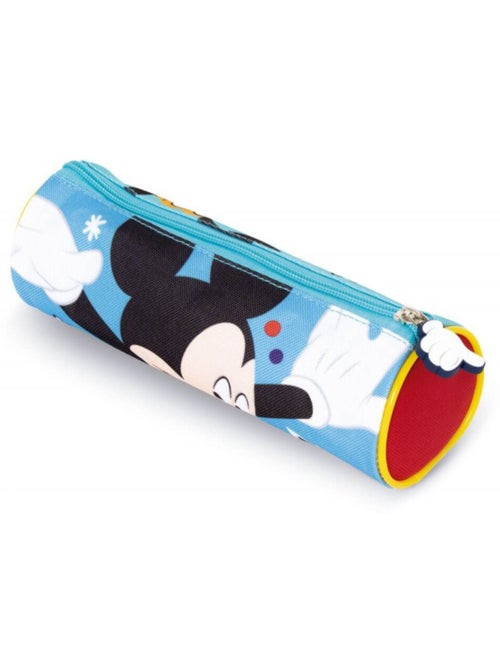 Trousse cylindrique 21x7x7 cm - Mickey & Pluto - Kiabi