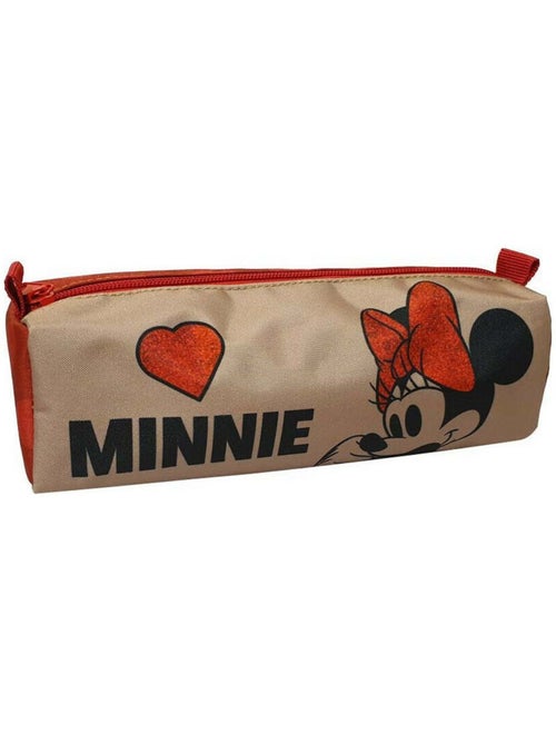 Trousse cylindrique suède Minnie GIM - Kiabi