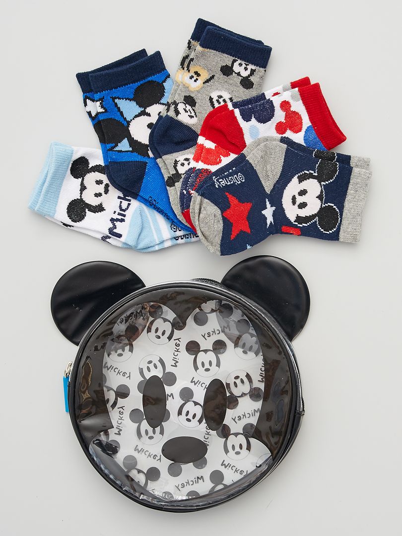 Trousse de 5 paires chaussettes 'Mickey' multicolore - Kiabi