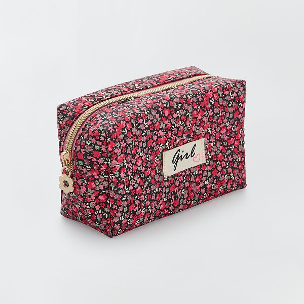 Trousse De Rangement Fleurie Fille 3 12 Ans Rose Kiabi 5 00