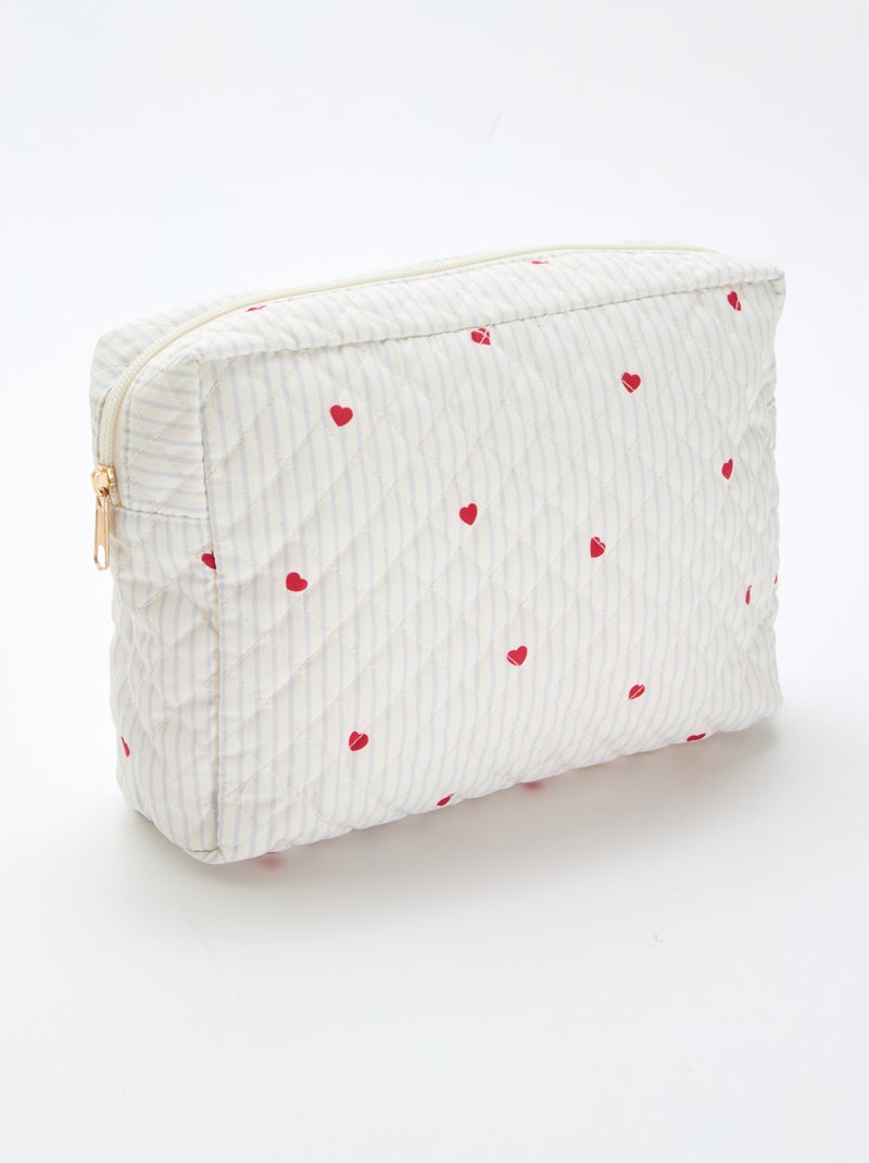 Trousse de rangement matelassée Bleu - Kiabi