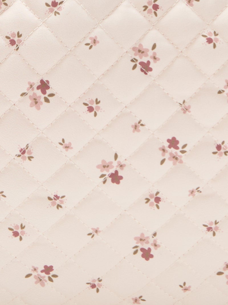 Trousse de rangement matelassée Rose - Kiabi
