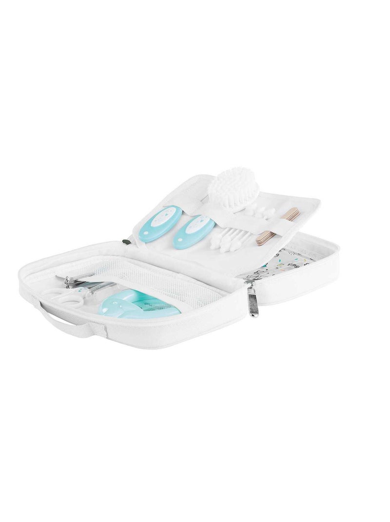 Trousse de soin 'Badabulle' 7 accessoires blanc/bleu - Kiabi