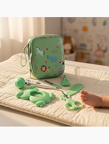 Trousse de soin bébé 9 pièces accessoires hygiène