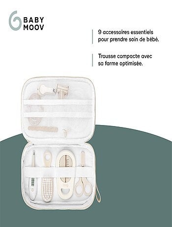 Trousse de soin bébé compact avec 9 Accessoires, Sable 'Babymoov'