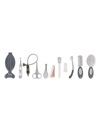 Trousse de soin luxe grise (15 pièces)