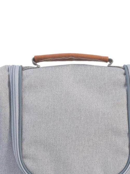 Trousse de soin luxe grise (15 pièces) - Kiabi