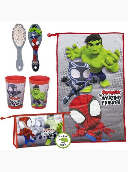 Trousse de toilette - educa borras - marvel spidey - multicolore - souple - zippée - Kiabi