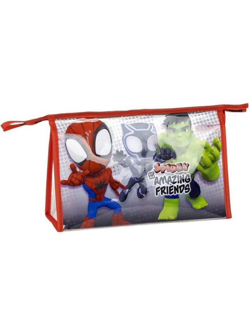 Trousse de toilette - educa borras - marvel spidey - multicolore - souple - zippée Rouge - Kiabi