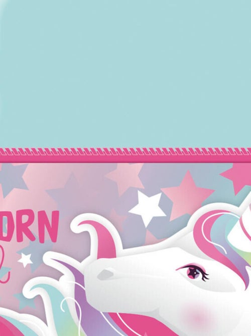 Trousse de Toilette - Licorne - Rose et Bleu - 24x14 cm Unicorn Girl - Kiabi