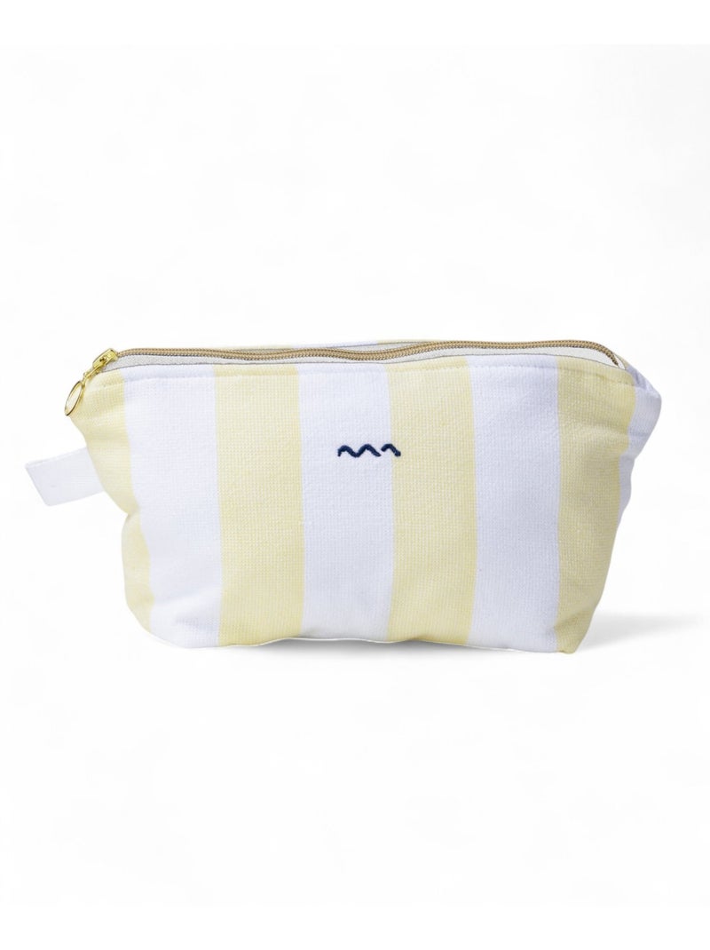 Trousse de toilette - Terre de Marins Blanc Jaune - Kiabi