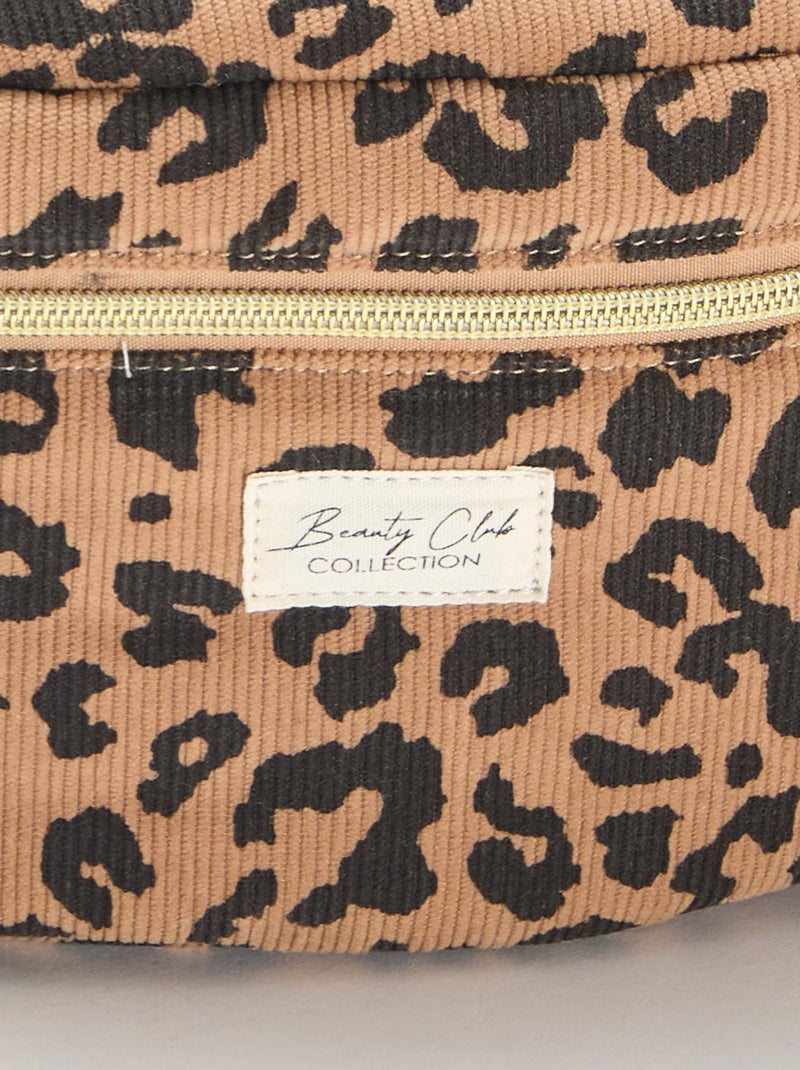 Trousse de toilette - Vanity - motif léopard Marron - Kiabi