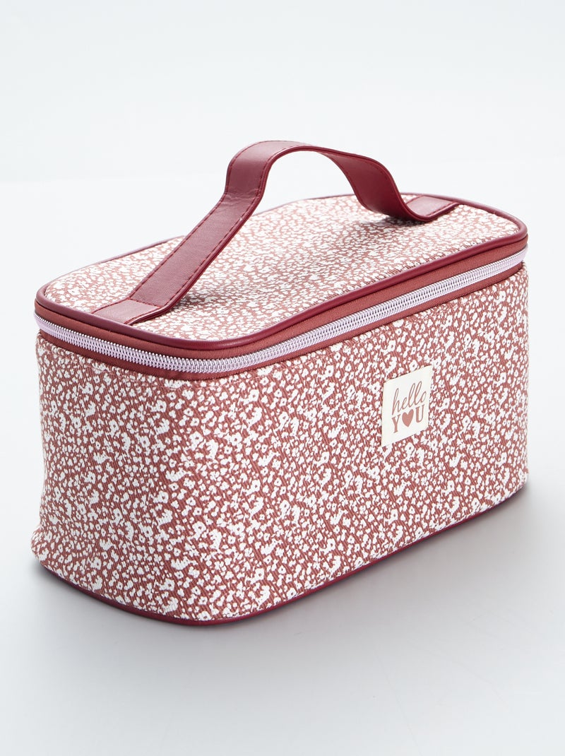 Trousse de toilette à fleurs Rose - Kiabi