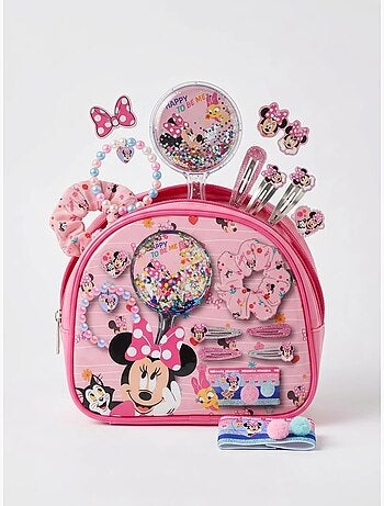 Trousse de toilette avec miroir et accessoires cheveux Minnie Disney