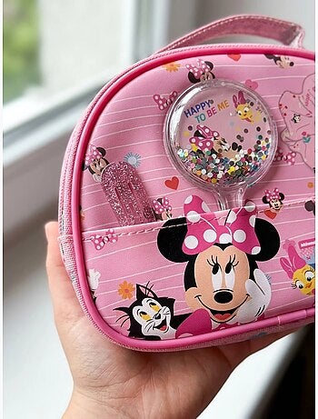 Trousse de toilette avec miroir et accessoires cheveux Minnie Disney