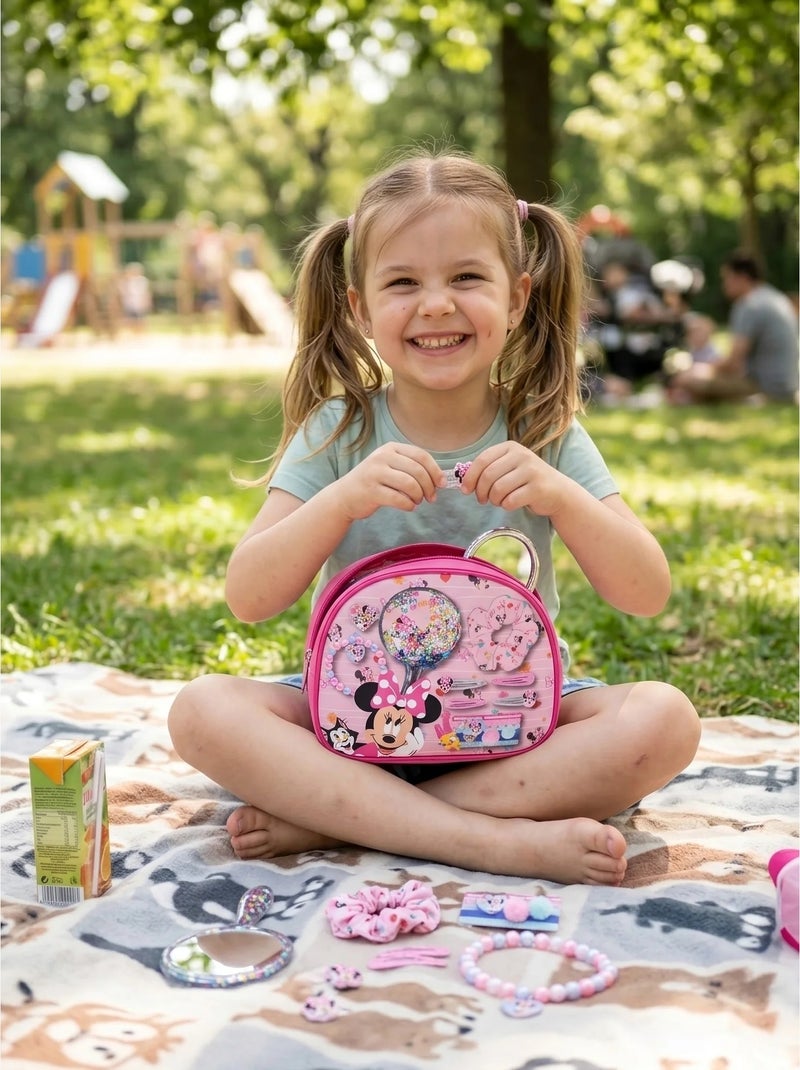 Trousse de toilette avec miroir et accessoires cheveux Minnie Disney Multicolore - Kiabi