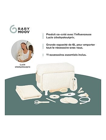 Trousse de toilette bebe curl en tissu bouclette 'Babymoov'