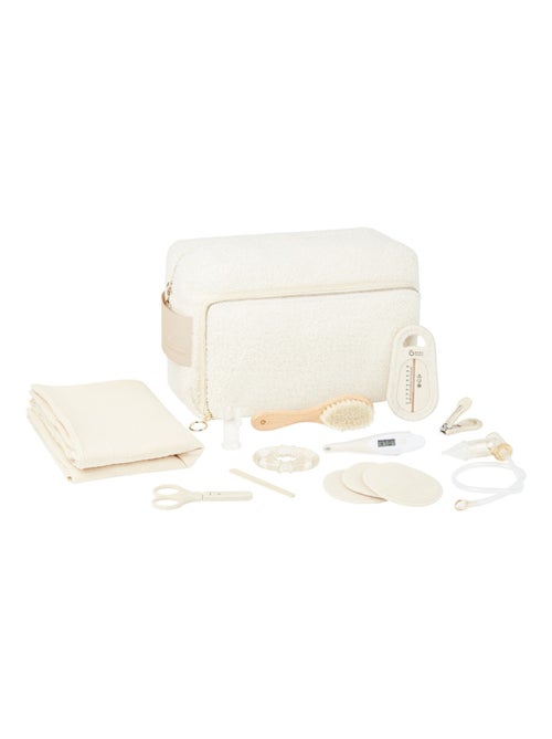 Trousse de toilette bebe curl en tissu bouclette 'Babymoov' - Kiabi