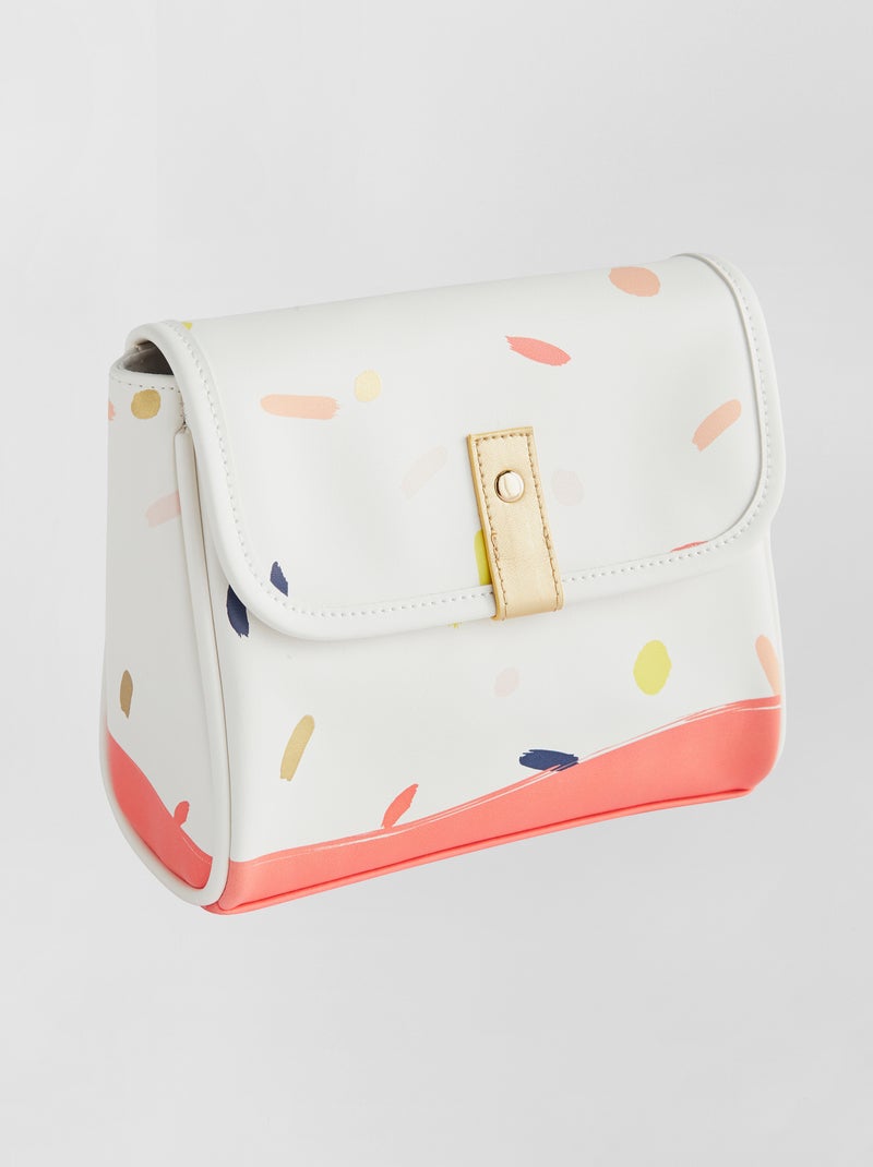 Trousse de toilette blanc/rose - Kiabi