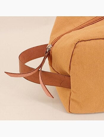 Trousse de toilette camel 23x14cm