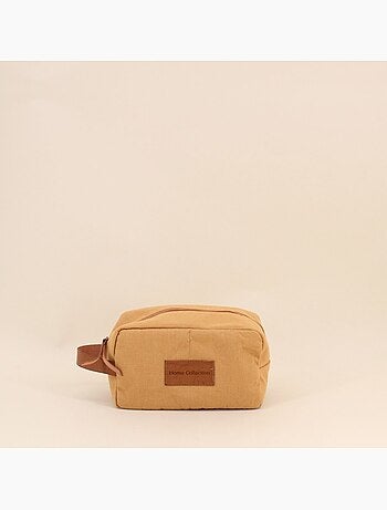 Trousse de toilette camel 23x14cm