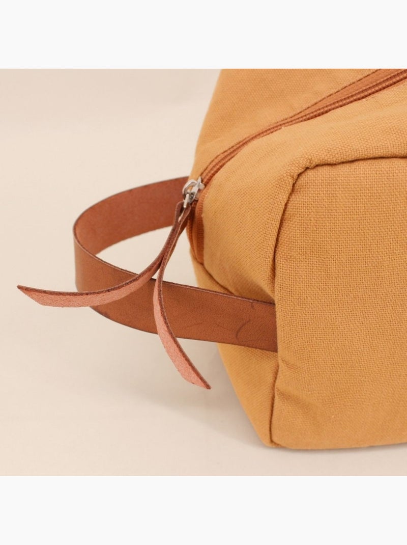 Trousse de toilette camel 23x14cm Marron - Kiabi