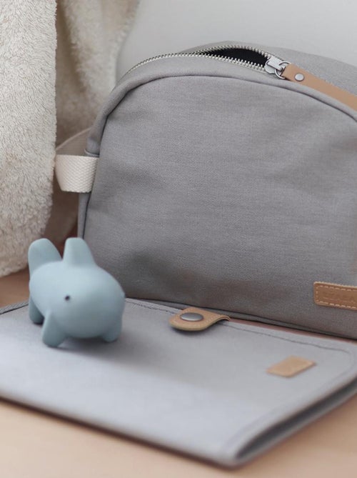 Trousse de toilette Canvas gris perle - Kiabi