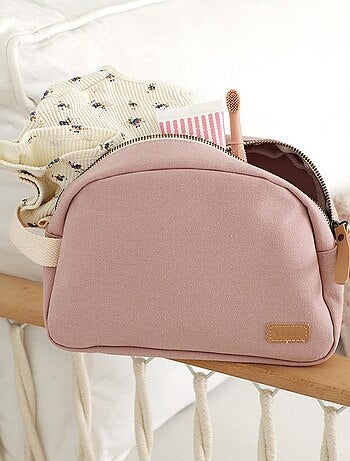 Trousse de toilette Canvas rose poudré