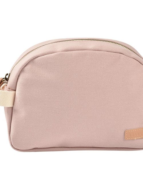 Trousse de toilette Canvas rose poudré - Kiabi