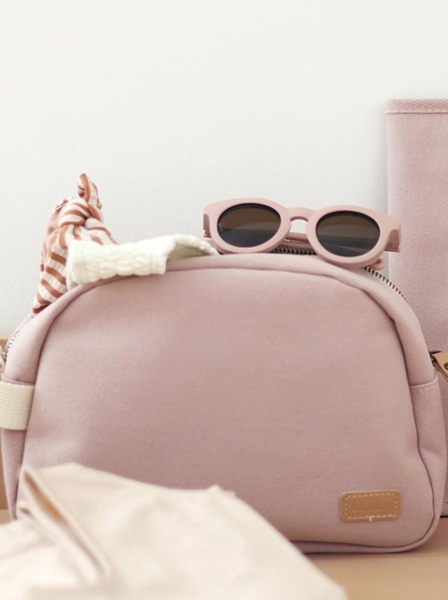 Trousse de toilette Canvas rose poudré - Kiabi