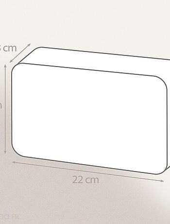 Trousse de toilette coton LILI DÉCO