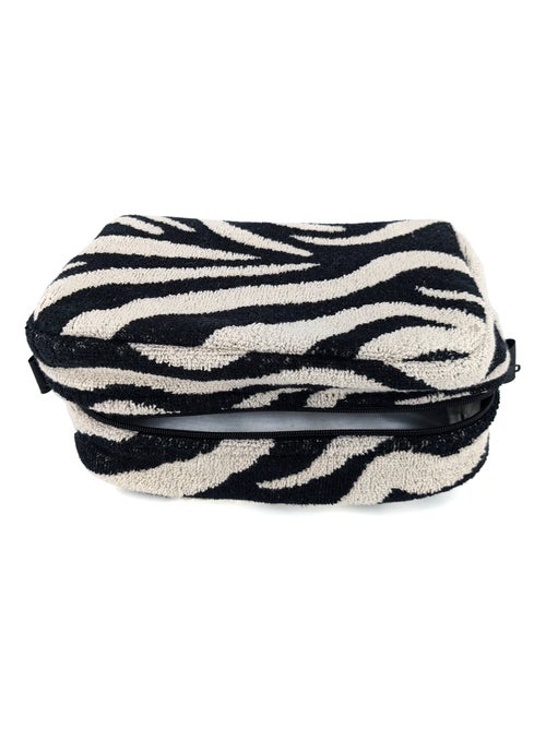 Trousse de toilette coton ZEBRA - Kiabi