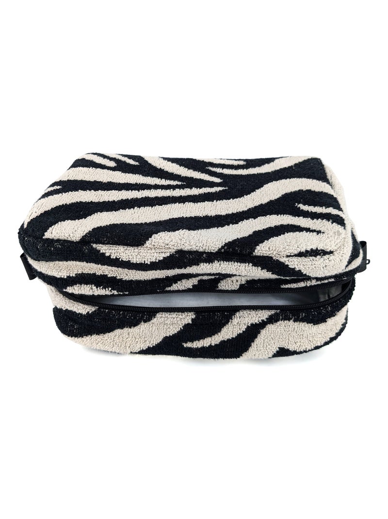 Trousse de toilette coton ZEBRA Beige - Kiabi