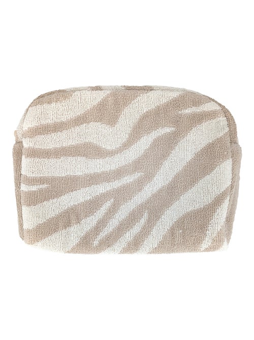 Trousse de toilette coton ZEBRA SOFT - Kiabi