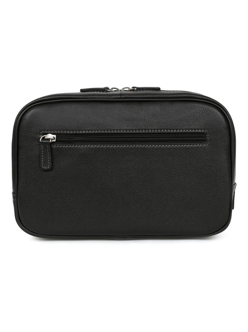 Trousse de toilette  Cuir CONFORT BUSINESS Noir - Kiabi
