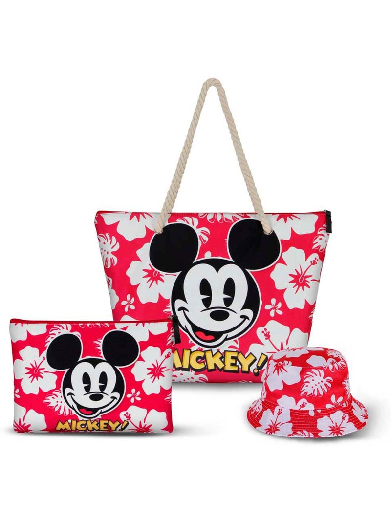 Trousse de Toilette de Plage S - Disney Mickey Mouse Hawaii - Rouge - Taille Unique Rouge - Kiabi