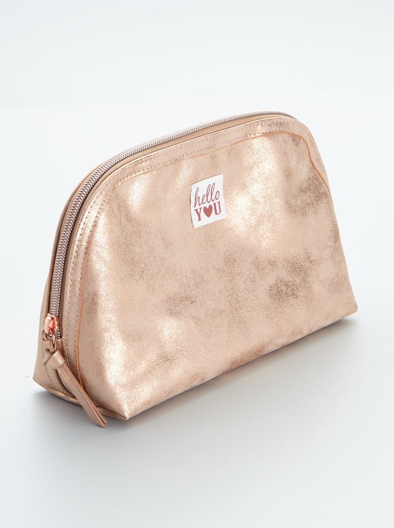 Trousse de toilette effet irisé Rose - Kiabi