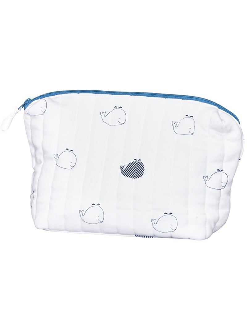 Trousse de toilette en coton Bio - SAUTHON Blanc - Kiabi
