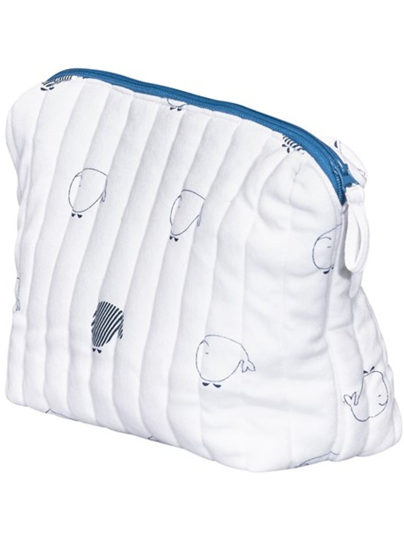 Trousse de toilette en coton Bio - SAUTHON Blanc - Kiabi