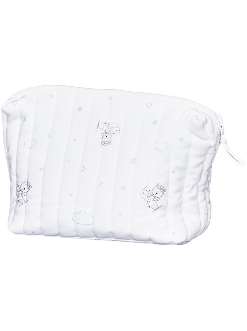 Trousse de toilette en coton Bio - SAUTHON Blanc - Kiabi